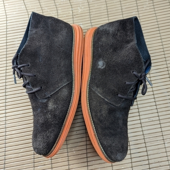 Cole Haan LunarGrand Men\'s Brown suede ankle boots sz 11.5M. 256pm